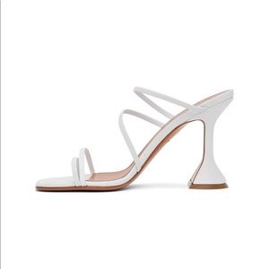 White Amina Muaddi Naima Strappy Sandal
